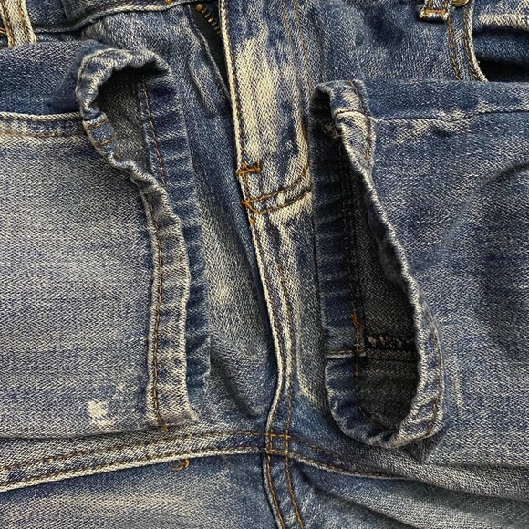 One by One Teaspoon Awesome Baggies Distressed Mid Rise Tapered Leg Jeans 29 - Picture 14 of 16